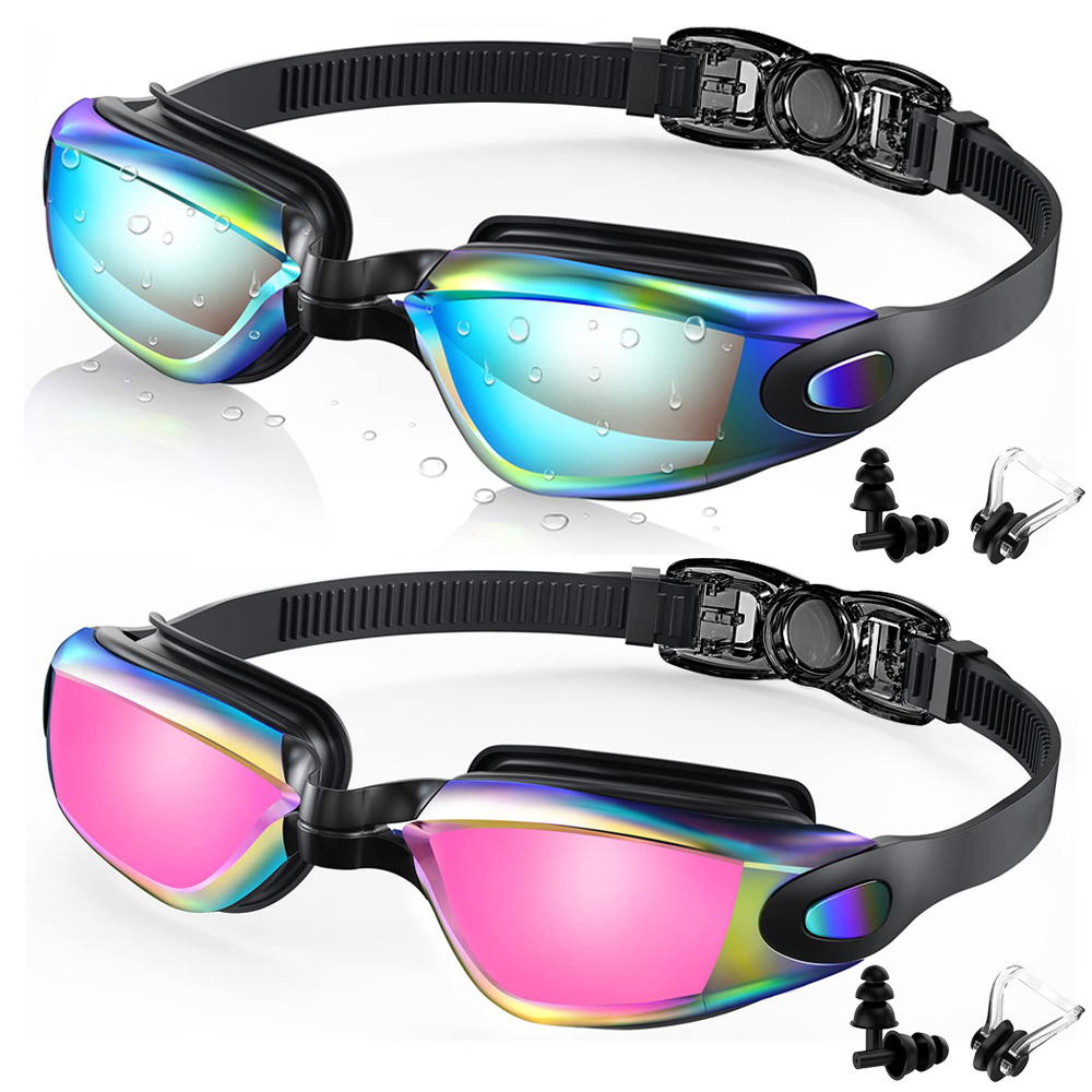 Swim Goggles Anti Fog Uv - 2-пакет очков для плавания, противотуманные, с