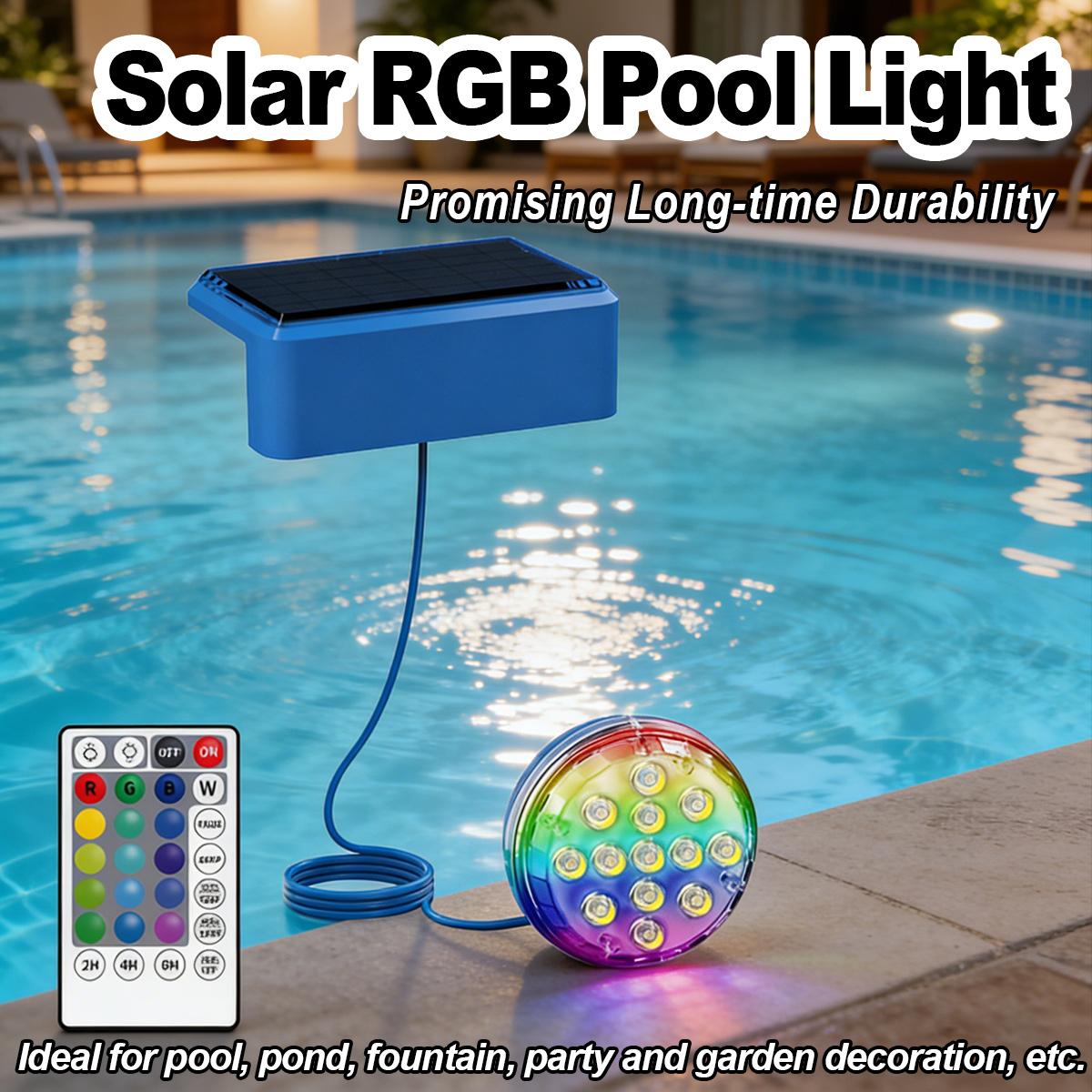 Pool Light Solar Rechargeable - Подводный солнечный светильник для бассейна с