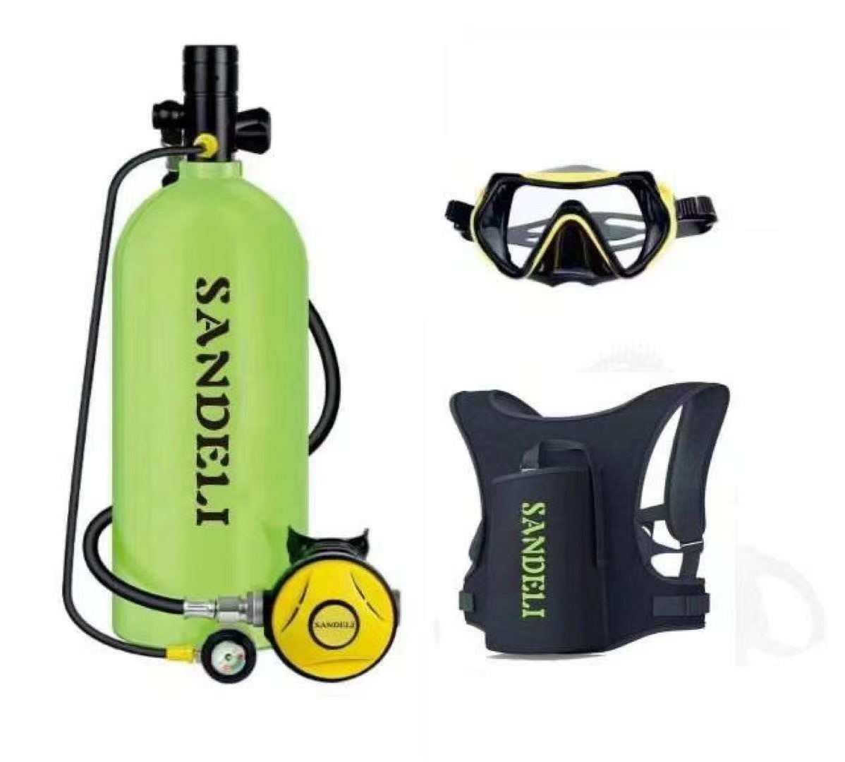 Snorkel Mask Full Face - Регулятор для 4-литрового баллона для дайвинга