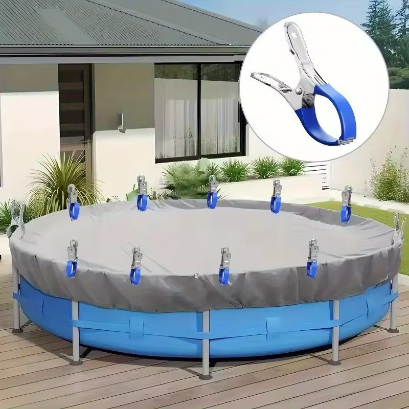 Pool Ladder Above Ground - 6 прочных зажимов для покрытия бассейна