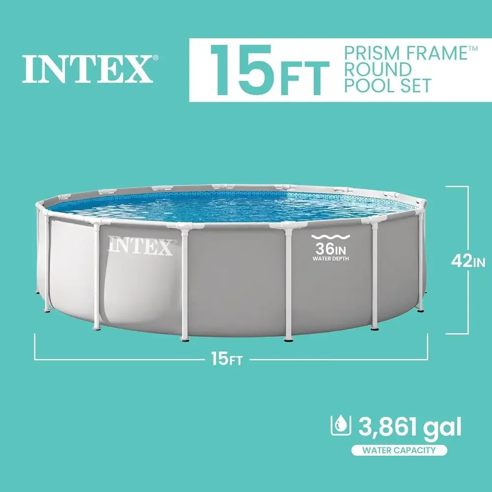 Pool Ladder Above Ground - Круглый сборный бассейн с фильтрующим насосом
