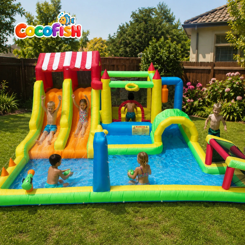 Water Slide Inflatable - Надувной батут-замок Cocofish для детей с