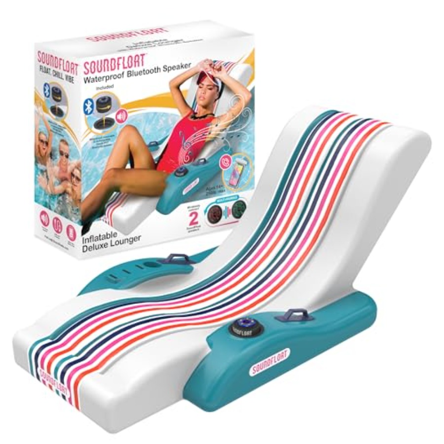 Pool Lounger Inflatable - Надувной шезлонг для бассейна с Bluetooth-колонкой