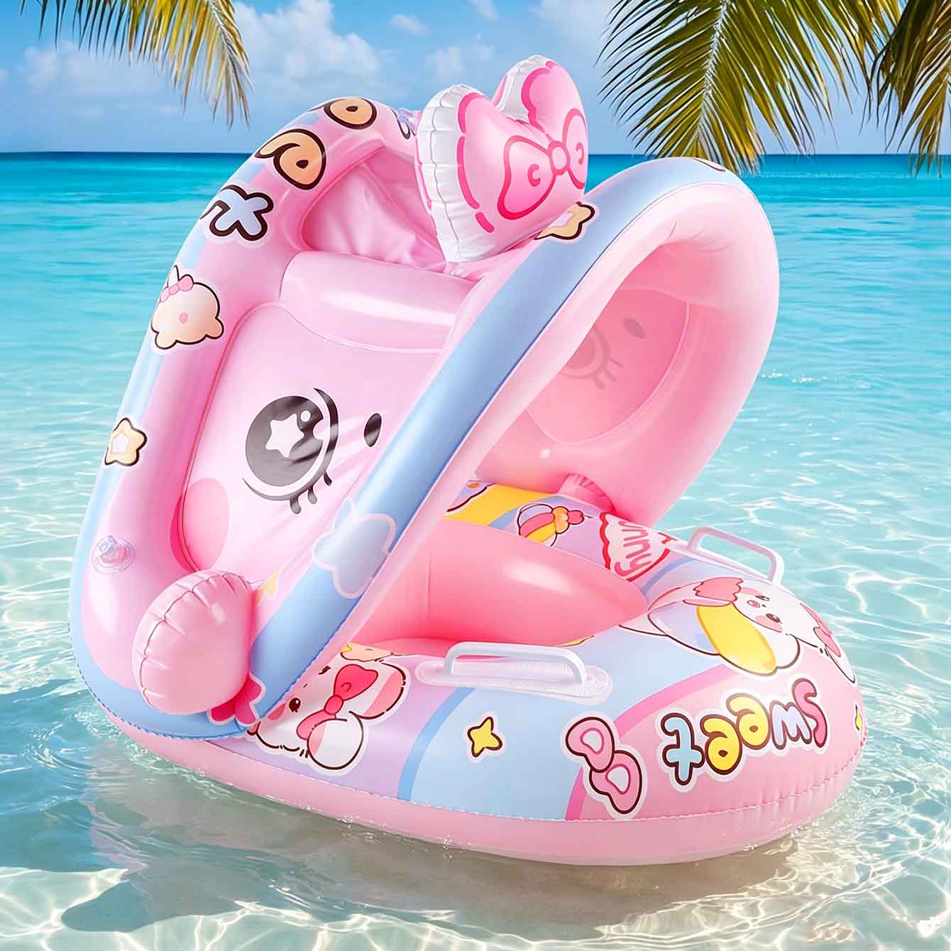Надувное кресло-плотик для бас – обзор и цена Pool Float Ring Inflatable