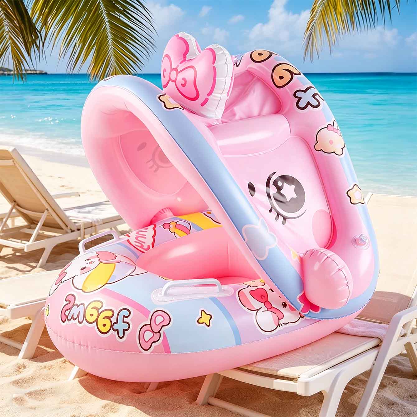 Надувное кресло-плотик для бас – обзор и цена Pool Float Ring Inflatable