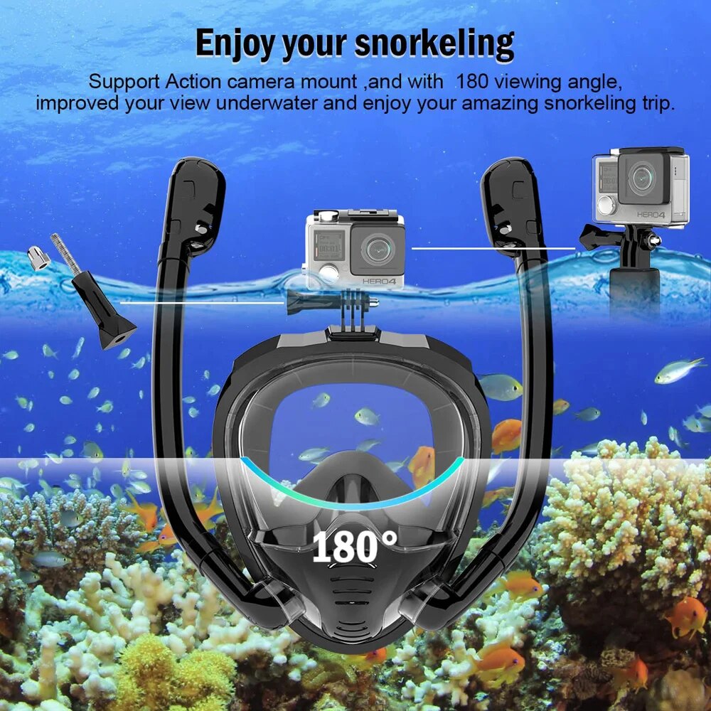 Маска для подводного плавания  – обзор и цена Snorkel Mask Full Face