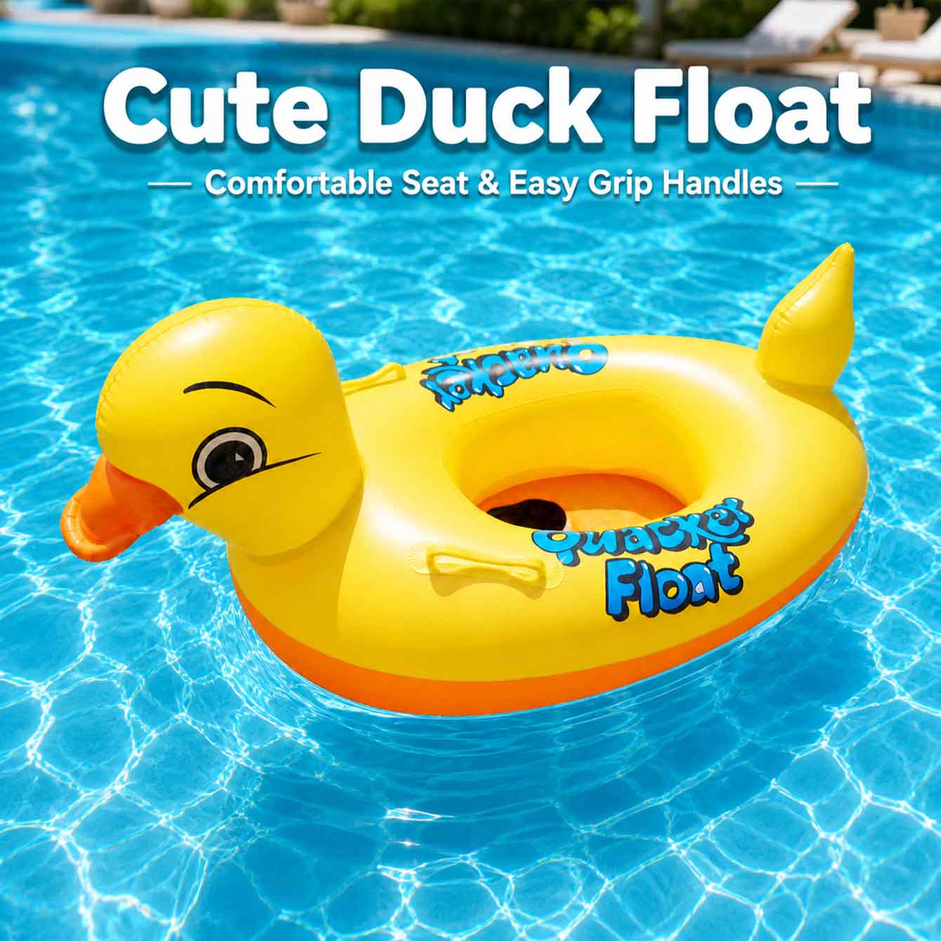 Надувной плотик-утка для бассе – обзор и цена Pool Float Ring Inflatable