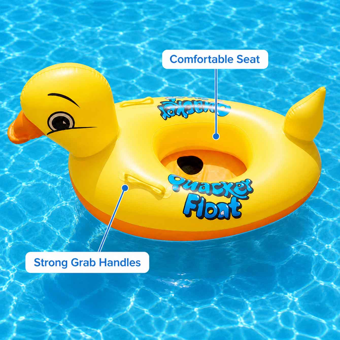 Надувной плотик-утка для бассе – обзор и цена Pool Float Ring Inflatable