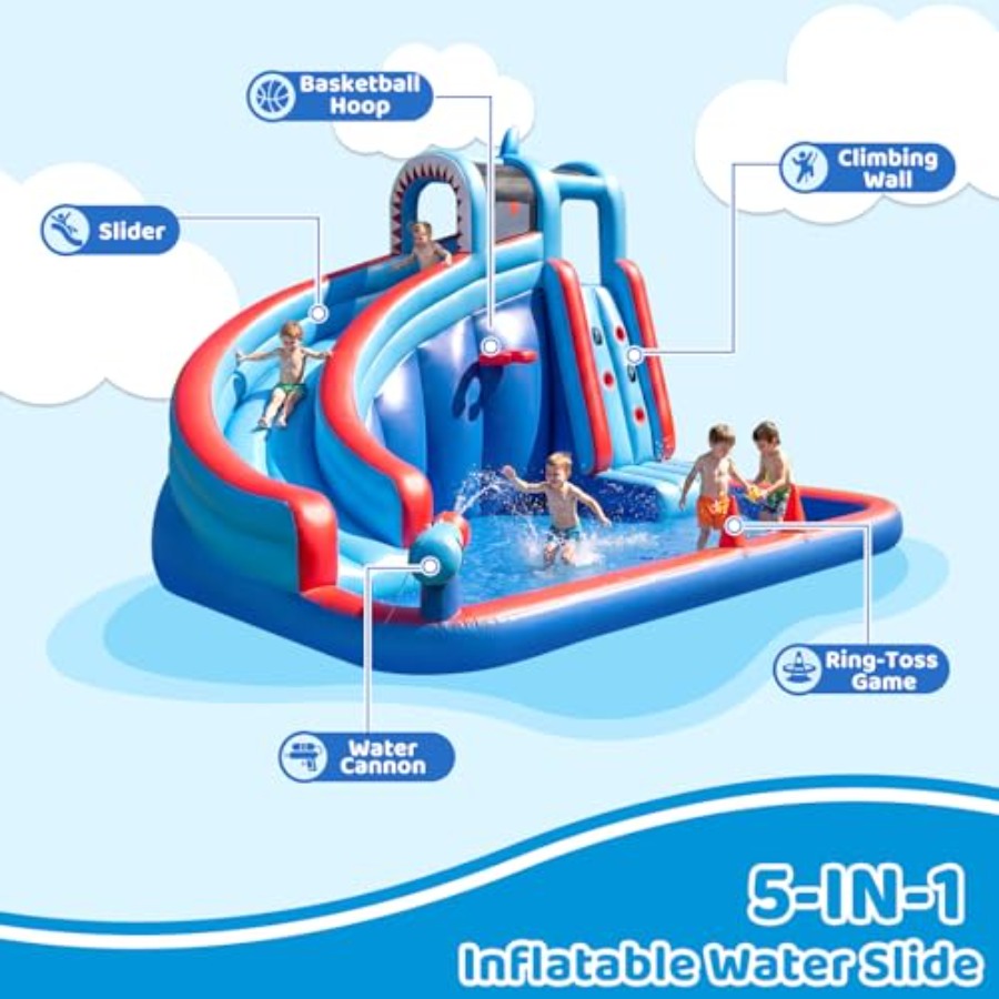 Надувная водная горка для дете – обзор и цена Water Slide Inflatable
