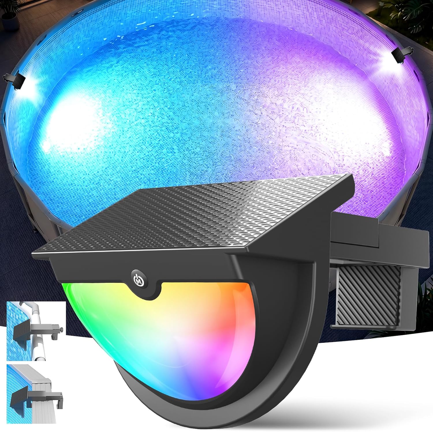 Солнечные светильники для басс – обзор и цена Pool Light Solar Rechargeable