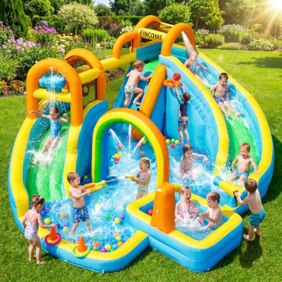 Надувной аквапарк для детей на – обзор и цена Water Slide Inflatable