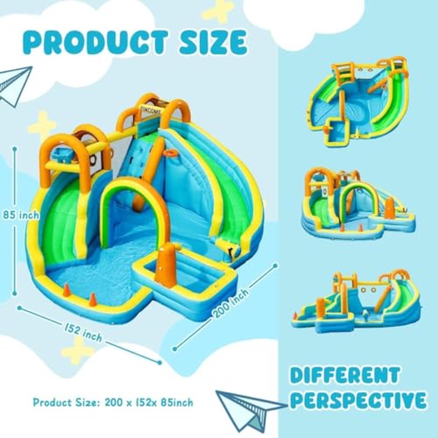Надувной аквапарк для детей на – обзор и цена Water Slide Inflatable