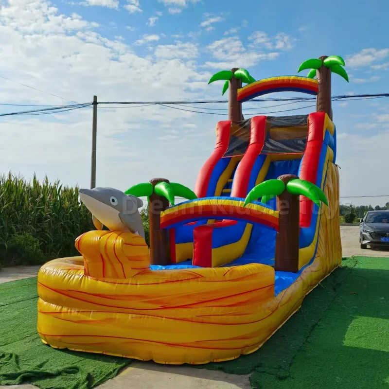 Гигантская надувная водная гор – обзор и цена Water Slide Inflatable