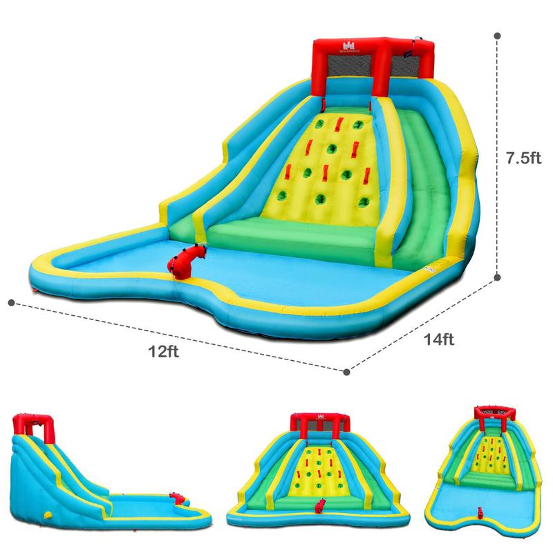 Надувной аквапарк-батут с двой – обзор и цена Water Slide Inflatable