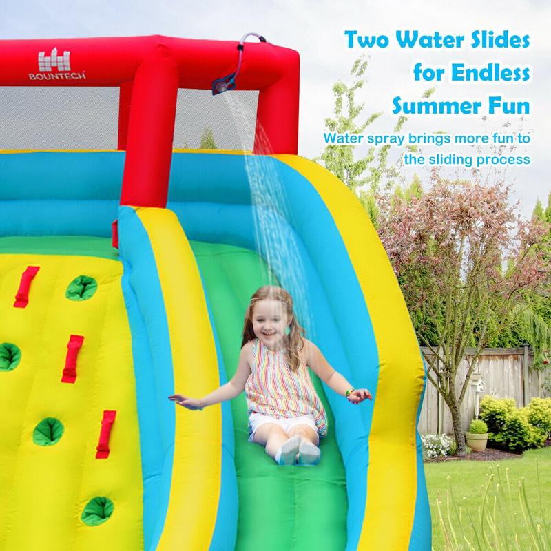 Надувной аквапарк-батут с двой – обзор и цена Water Slide Inflatable