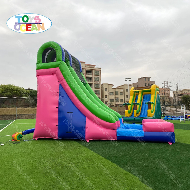 Новая уличная детская горка с  – обзор и цена Water Slide Inflatable