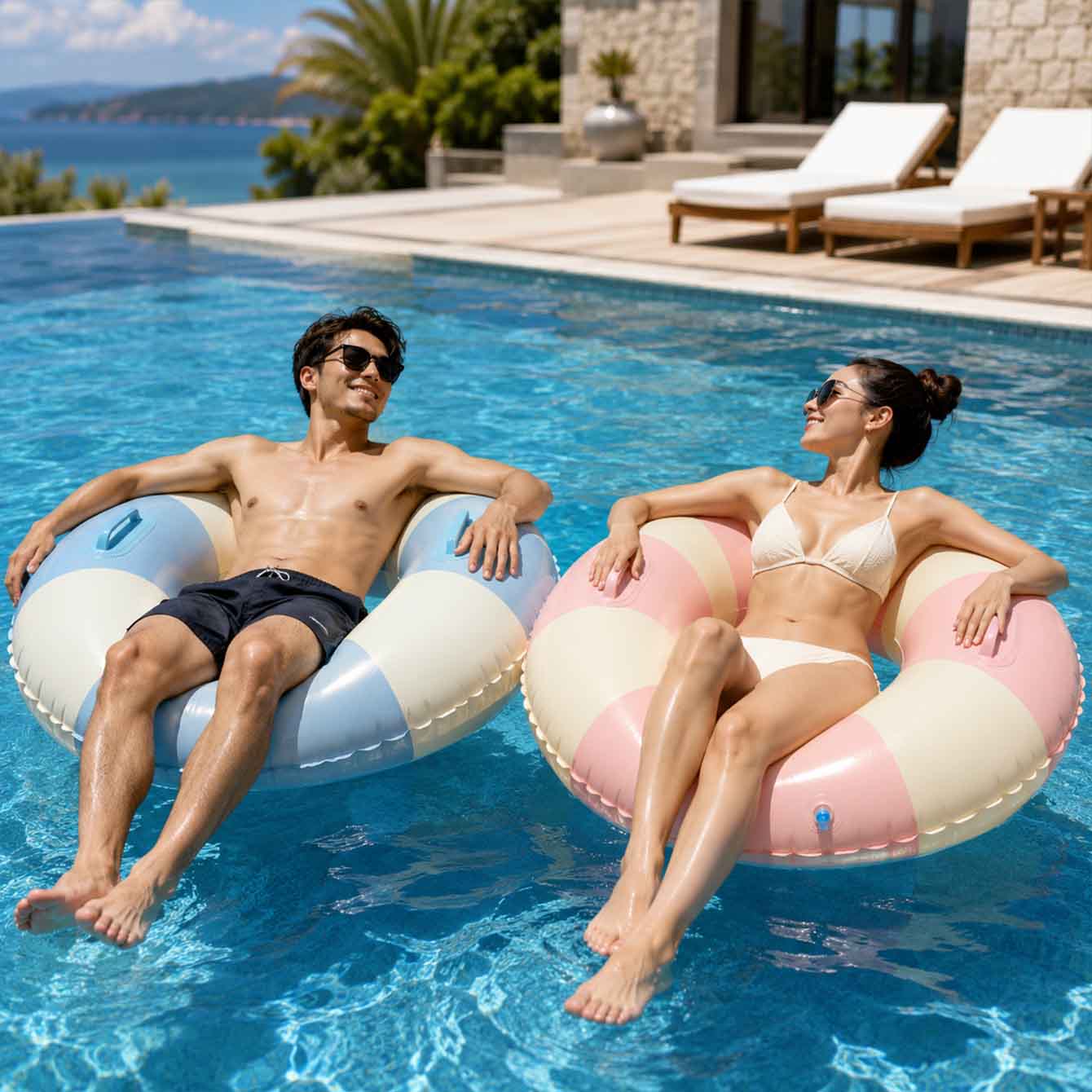 Надувной плавательный круг с р – обзор и цена Pool Float Ring Inflatable