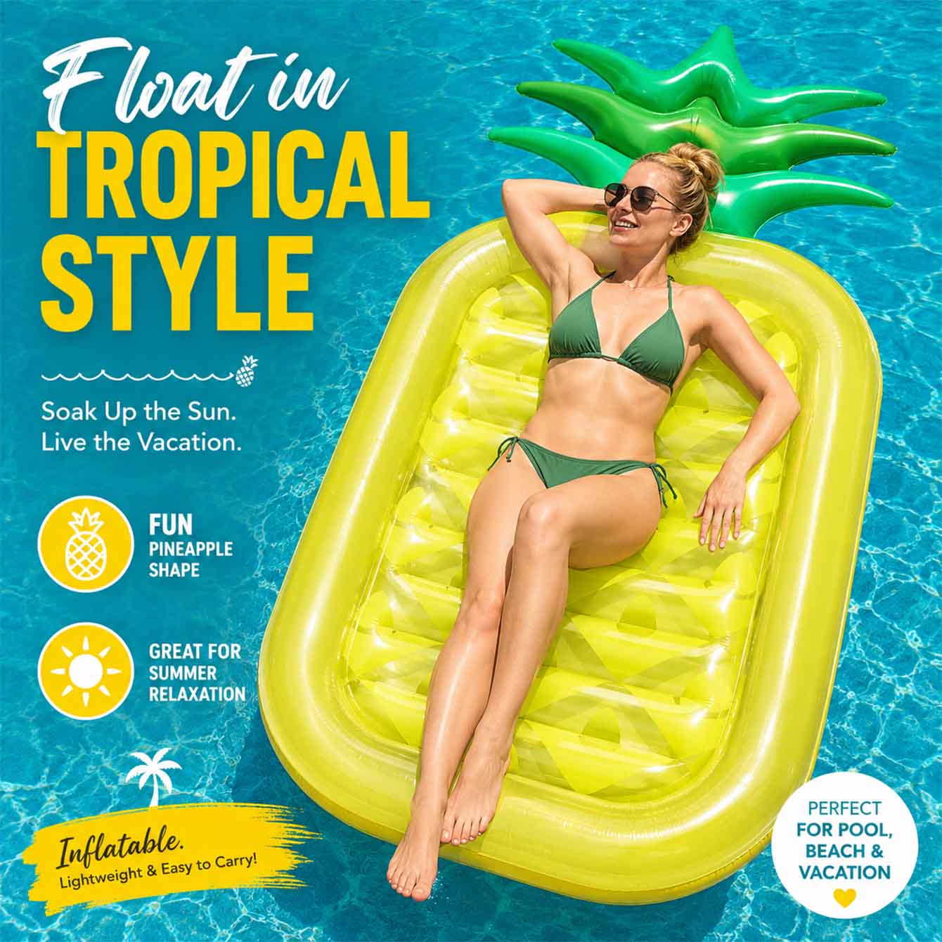 Надувной плот для бассейна, на – обзор и цена Pool Lounger Inflatable