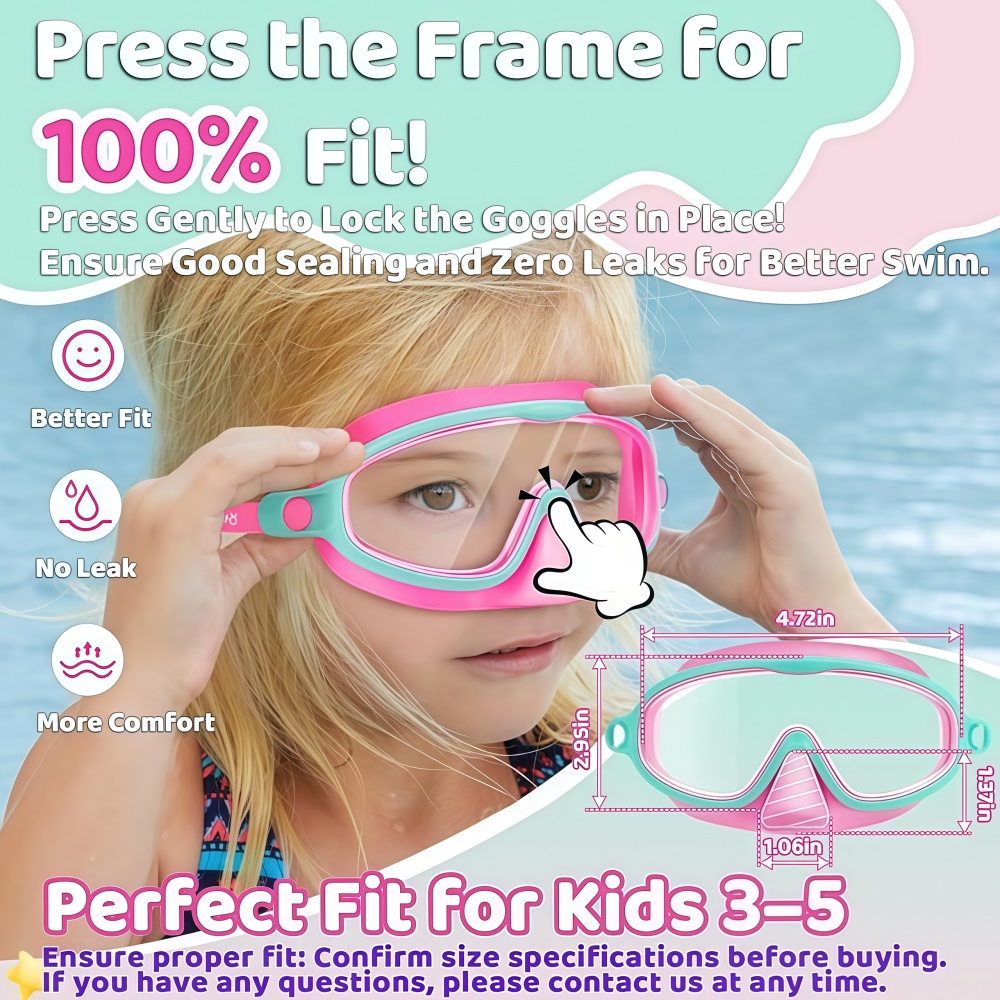 Детские очки для плавания с за – обзор и цена Swim Goggles Anti Fog Uv