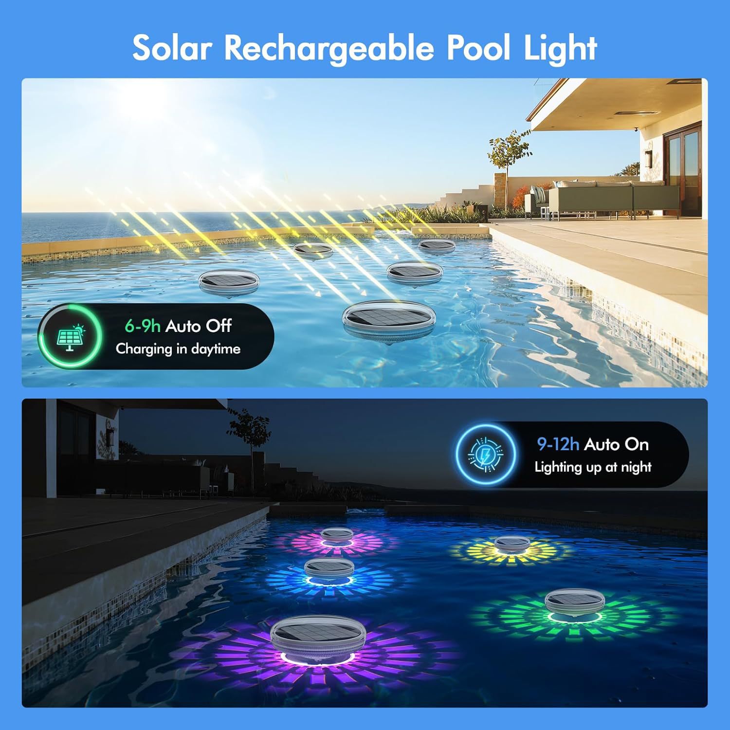 Солнечный плавающий светильник – обзор и цена Pool Light Solar Rechargeable