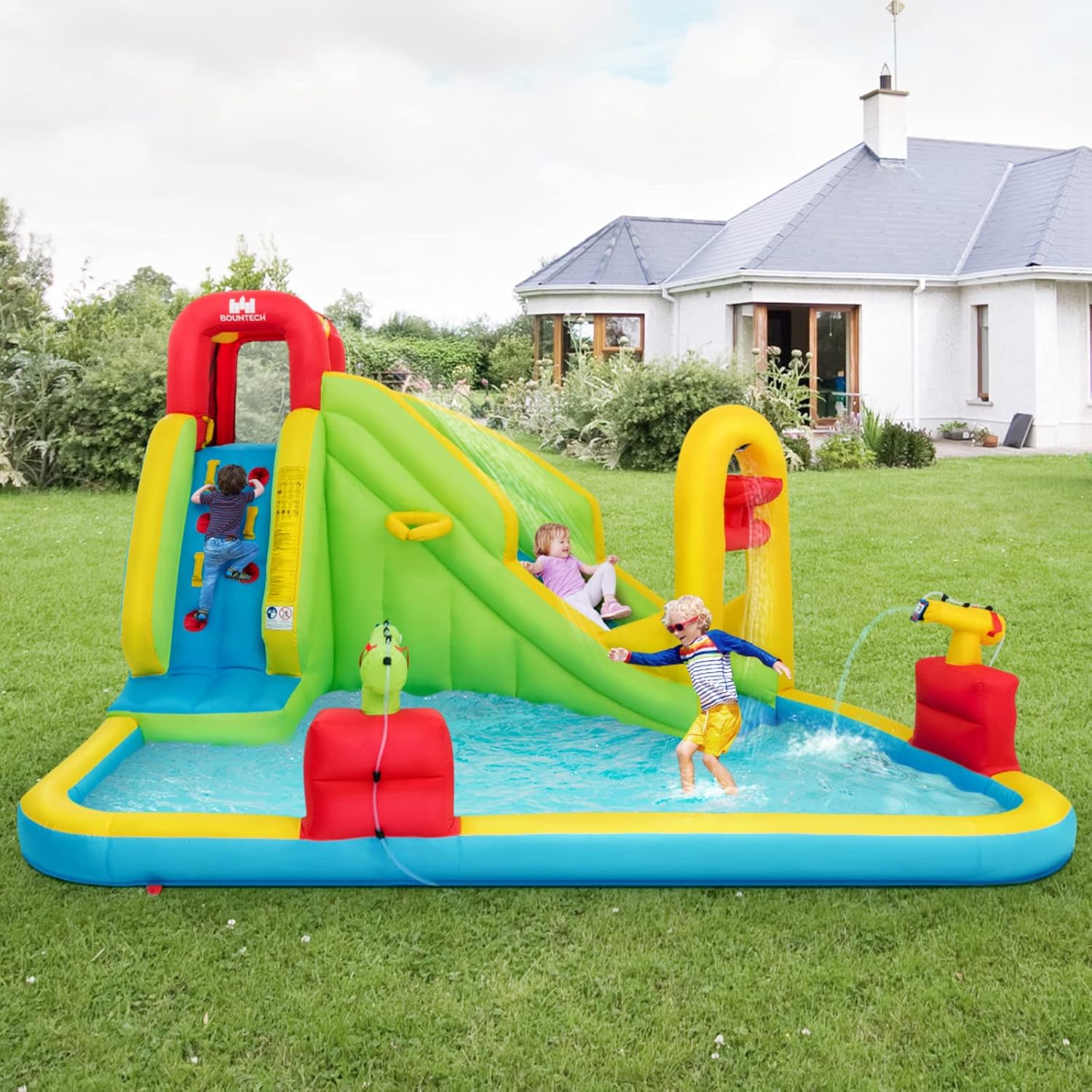 Надувной аквапарк-батут для де – обзор и цена Water Slide Inflatable