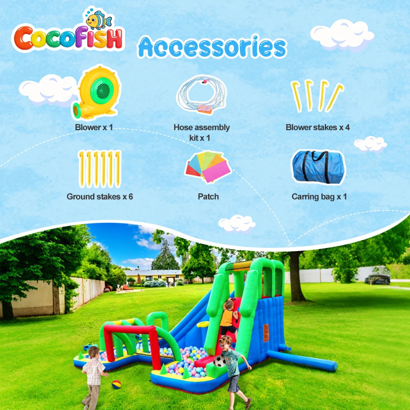 Надувной аквапарк Cocofish с д – обзор и цена Water Slide Inflatable