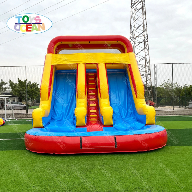 Надувная водная горка с тремя  – обзор и цена Water Slide Inflatable
