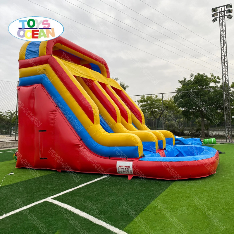 Надувная водная горка с тремя  – обзор и цена Water Slide Inflatable