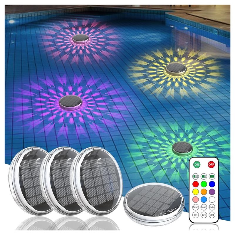 AT19 – набор из 4 плавающих св – обзор и цена Pool Light Solar Rechargeable