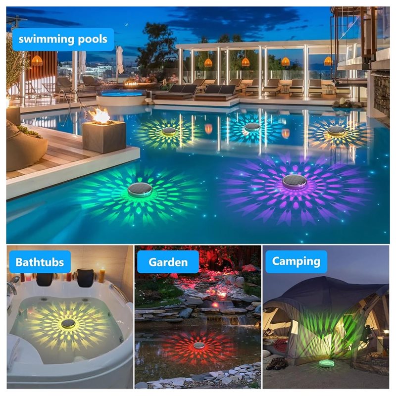 ABVT – плавающие светильники д – обзор и цена Pool Light Solar Rechargeable