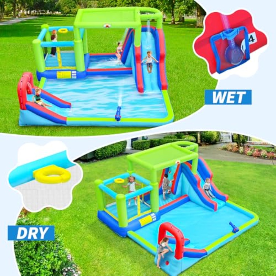 Надувная водная горка для аква – обзор и цена Water Slide Inflatable
