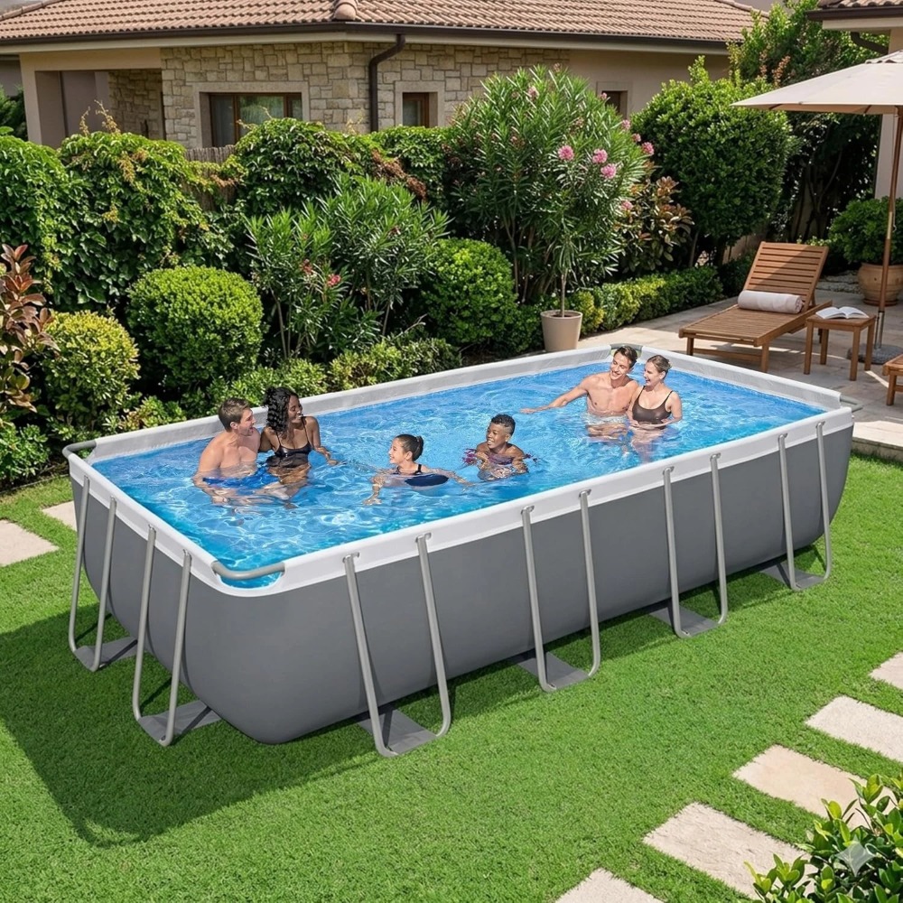 Прямоугольный каркасный бассей – обзор и цена Pool Ladder Above Ground